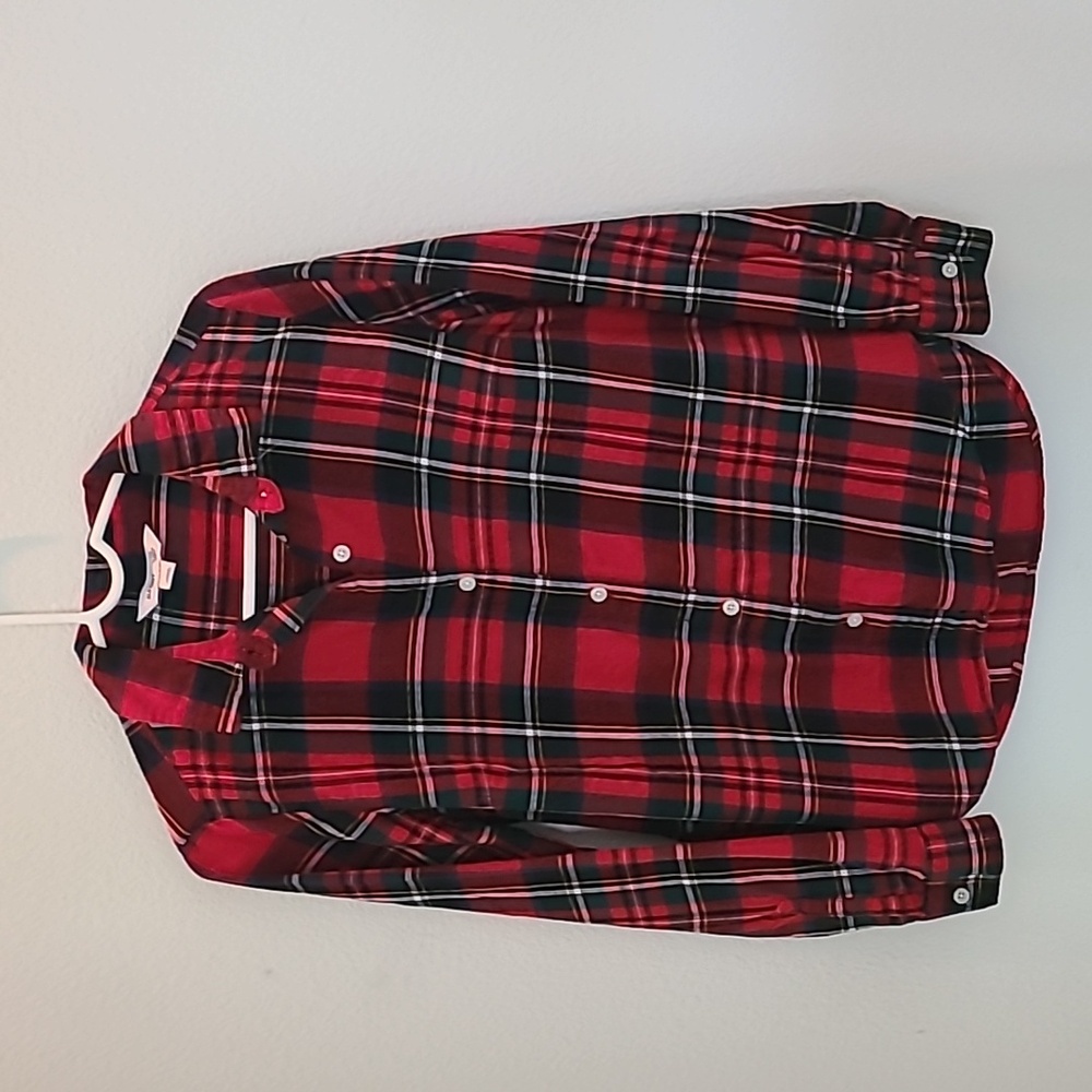 Old Navy Red and Blue Button Down Shirt